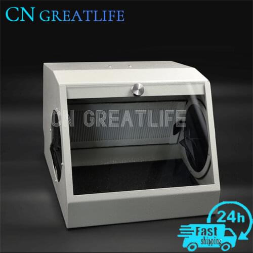 Lab Dental Equipment Clinic Dust Collector Vacuum Extractor Box Dental Lab Dust Trimming Box Dust Proof Box with LED