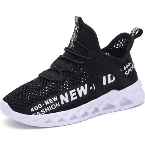 Summer hollow single mesh childrens shoes, childrens fashion sports shoes, boys' running leisure, breathable outdoor children