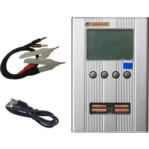 Maxgeek LQ-9101 Auto LCR Tester LCR Meter 10KHz Digital Bridge + Kelvin Clip + Test Lead