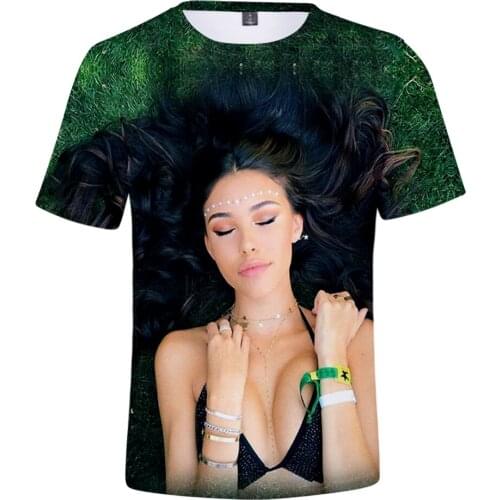 Mens Tshirt Madison Elle Beer 3D Summer Preppy Style Men/Women T-shirt Streetwear HIP HOP Youthful vitality Retro Innovation