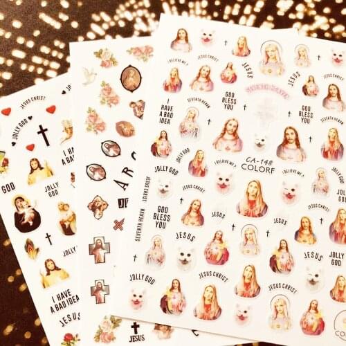 CA-126-148-149-194-195-208 FLOWER 3d nail art stickers decal template diy nail tool decorations