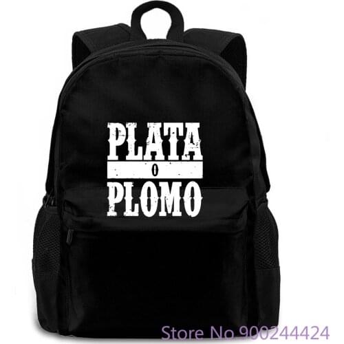 PABLO ESCOBAR PLATA O PLOMO COLOMBIA GANGSTER MAFIA Style Hip Hop Interesting women men backpack laptop travel school adult
