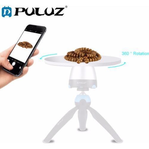 PULUZ 1/4 Screw interface Round Tray Compatible with Electronic 360 Degree Rotation Panoramic Tripod Head Diameter: 18cm/7inch