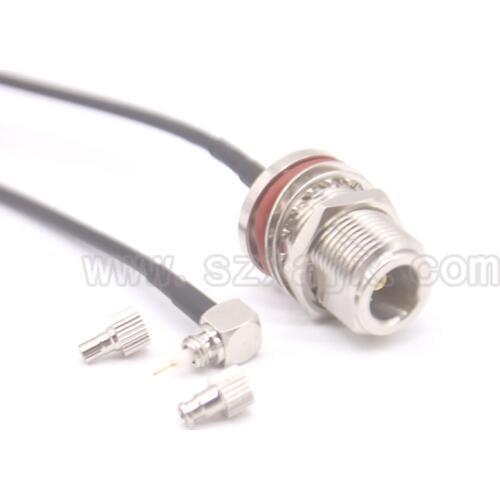 RF Coaxial cable N to CRC9/TS9 connector universal N female to CRC9/TS9 two Dual connector RG316 pigtail cable 15cm fast ship