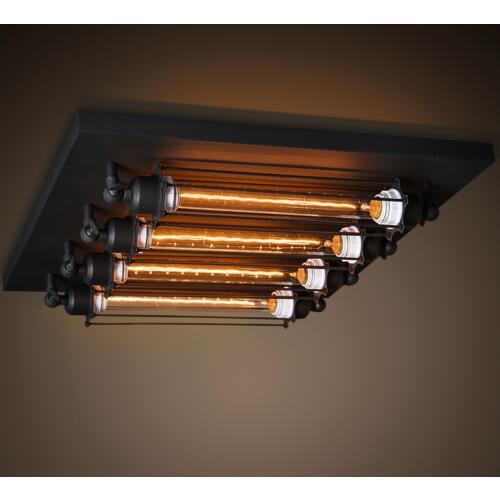 RH Loft American Vintage Industrial Punk Steam Ceiling Light Heavy Metal Arttkitchen Dinning Room Home Decor Lighting Fixture