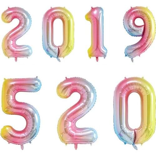 Number Balloons 40 Inch Birthday Number Balloon Party Decorations Supplies Helium Foil Mylar Digital Balloons