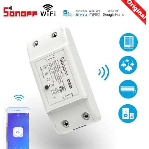 Sonoff Basic R2 Wifi Timer Smart Switch Support eWelink APP Wireless Home automation Compatible with Google Home Alexa amazon
