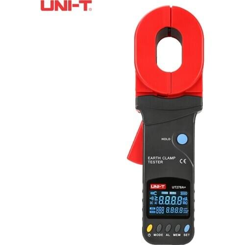 UNI-T UT276A + / UT278A + Ground Loop Resistance Tester Range Measurement 0-1200Ω Jaw Leakage Current Detector
