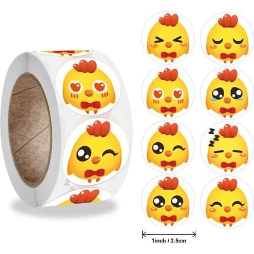 50-500pcs Cute Chick animal expression Mini Paper Sticker Decoration Diy Ablum Diary Scrapbooking Label Sticker Kawaii Stationer