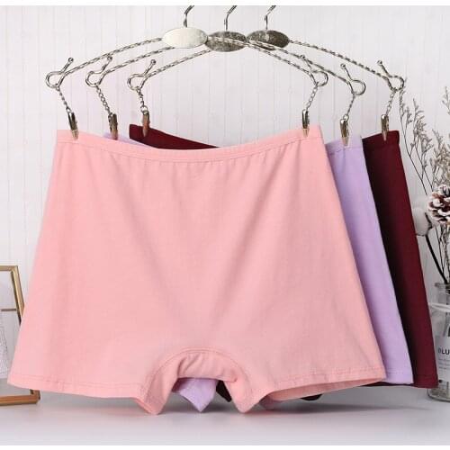 Women Safety Pants Cotton Under Skirt Female Seamless Underpants Solid Plus Size Boxer Shorts Cozy Boxer Women Underwear XL-6XL