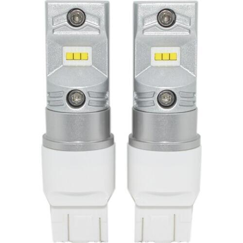 1 pair T20 80w 7443 W21 WY21W 7443 Turn Signal Reverse Led Light Brake lights Car Styling white 6000K 12V-24V