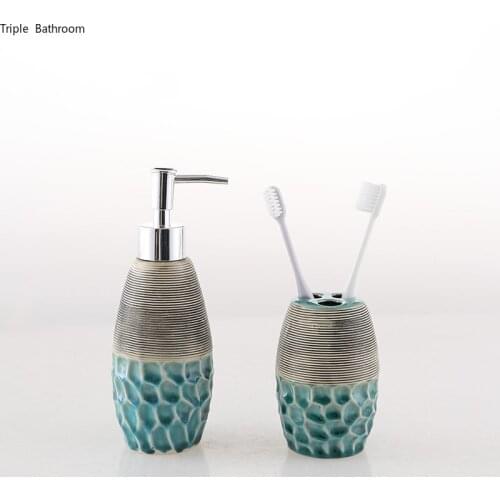 1 pc 300ml Ceramics Soap Dispenser Nordic Style Lotion Container bathroom Toothbrush holder bathr decoration accessories