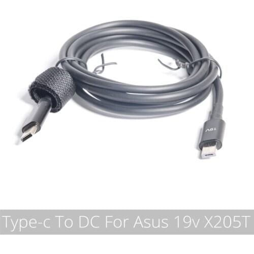 19V USB Type C Laptop Charging Cable Cord USB C Dc Power Adapter Plug Converter for Asus Eeebook X205 X205T X205TA E202 E202SA