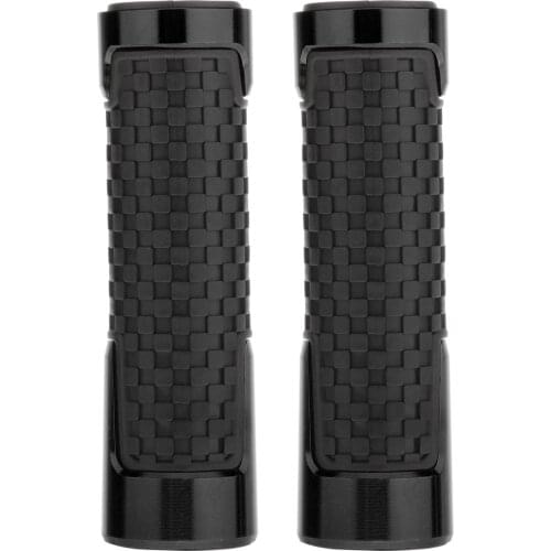 2pcs Non Slip Rubber Bar End Thruster Grip 7/8' Hand Handlebar Grip Golden