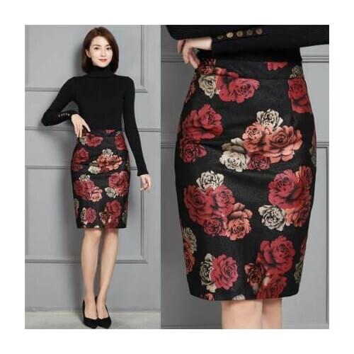 2021 Women New Fashion Genuine Real Sheep Leather Skirt K18