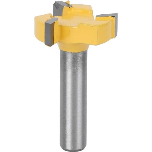 3-Blade T Slot Carbide Router Bit 8mm Shank Woodworking Milling Cutter Drawer Cabinet Woodcraft Trimming Cutter