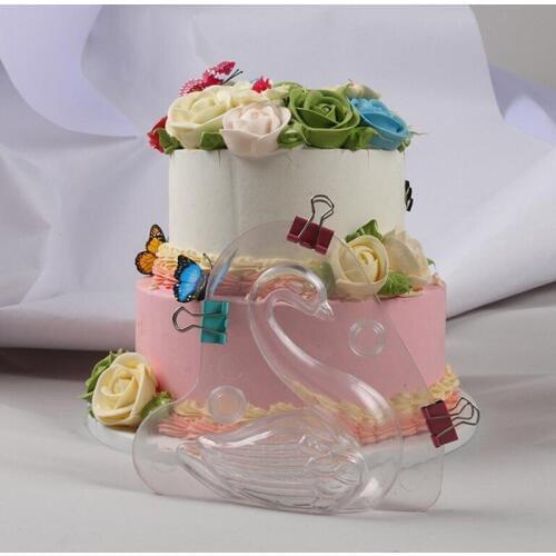 3D Hard Plastic Three-dimensional Swan Chocolate Mold DIY Sugar Cake Decorating Tool