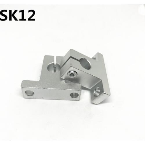 4pcs SK12 12mm linear bearing rail shaft support XYZ Table CNC Router SH12A Free Shipping