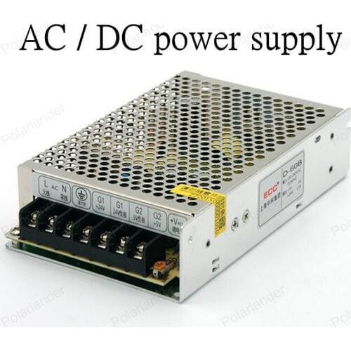AC/DC 12V 60W LED Driver Switching Power Supply dual output Voltage Transformer for Led Strip Display Billboard