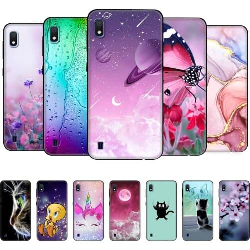 For Samsung A10 Case Soft Silicon Back Cover Phone Case For Samsung Galaxy A10 GalaxyA10 A 10 SM-A105F A105 A105F black tpu case