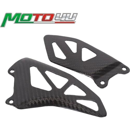 For Suzuki GSXR 1000 GSXR1000 2017 2018 2019 2020 Carbon Fiber Heel Guard Rearset Plate Foot Peg Protector Motorcycle accessorie