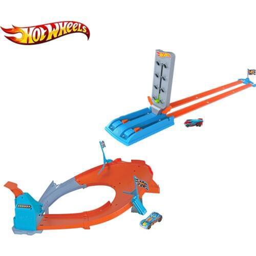 Hotwheels Drag Race Track Toy Racing Car Drift Master Champion Competition With Friend 2 Style GBF81 For Kid Birthday Gift