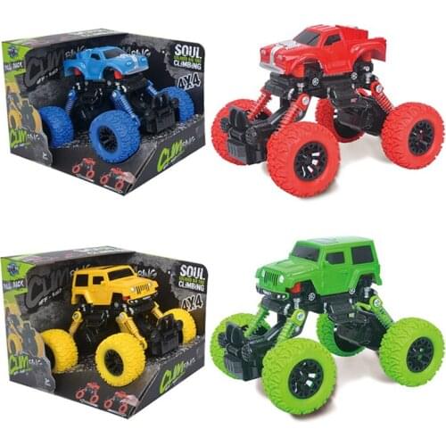 Hand-Eye Coordination Toy Gift for Childrens Mini Four-Drive Inertial SUV Shock Absorption Cross-Country Climbing Vehicle Model