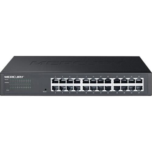 Chinese-Firmware 24 Ports 1000Mbps Gigabit Managed Ethernet Switch, 100/1000Mpbs Manageable Network Switches QoS IGMP VLAN Loop