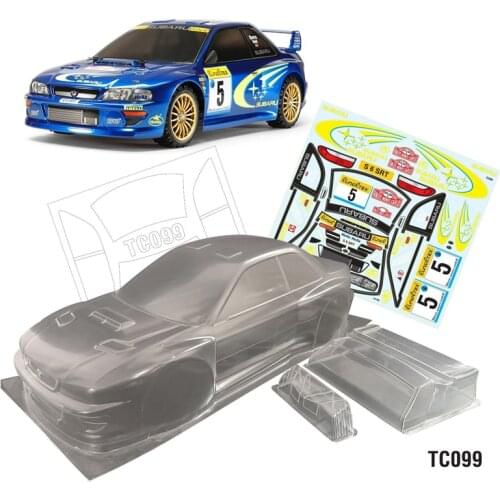 Rc Car Shell Subaru WRC Clear Body 190mm For 1:10 Scale On Road Rally Electric Cars Model