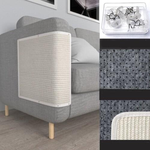 Cat toy Kitten Scratch Board Pad Sisal Toy Sofa Furniture Protector Cat Claw Care Product Cats Scratcher Paw Pad Invisible Nail