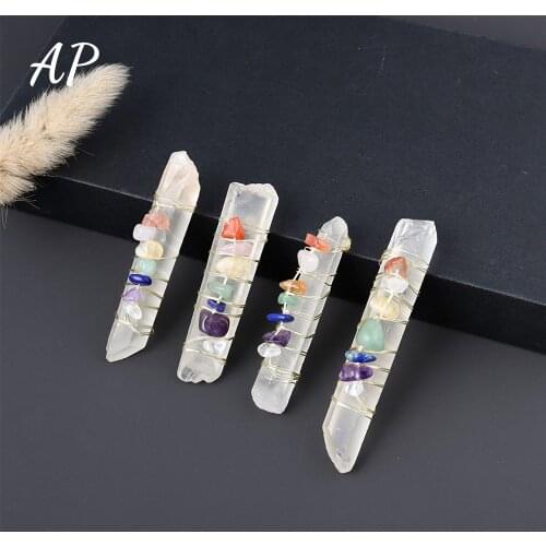 1PC Natural Crystal Clear Quartz Single Point Seven Chakra Therapy Stone Healing Quartz Energy Gem Reiki Crystal Chakra