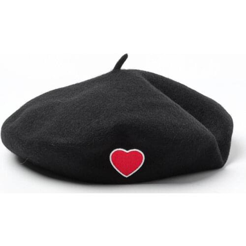 NEW 100% wool Vintage Warm Wool Winter Women Beret French Artist Beanie Hat Cap For Sweet Girl Gift spring and autumn hats