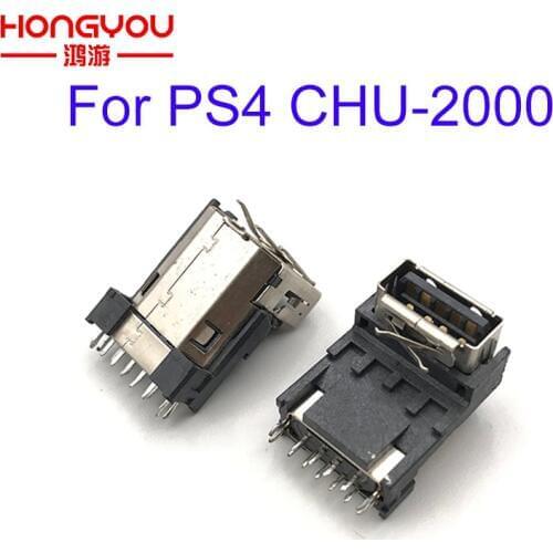 Original used Charging Interface For Sony Playstation 4 PS4 Slim CUH-2000 Console USB Power Supply Charger Port Socket