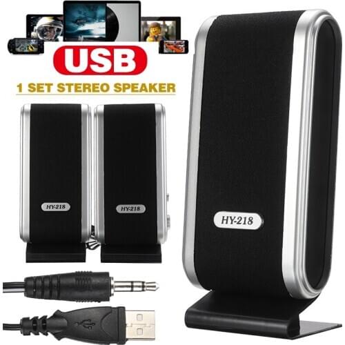 Portable Mini Computer Speaker 3.5mm Jack Wired Speaker USB Power Supply Multimedia Stereo Speakers For PC Laptop