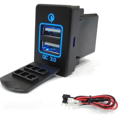 QC3.0 Quick Charge 3.0 Dual USB Port Car Charger Socket for Honda