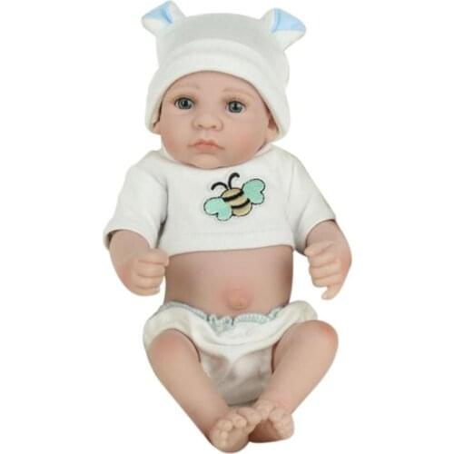 NPK Cute Silicone 3D Lifelike Simulation Reborn Baby Doll Kids Playmate Cloth Soft Toys Gifts hot sale