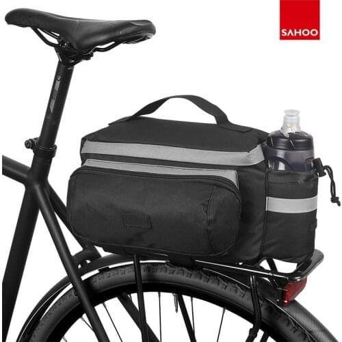 Bicycle Carrier Bag 13L Bike Luggage Rack Trunk Back Seat Pannier Outdoor Cycling Storage Handbag Shoulder Carry 14024