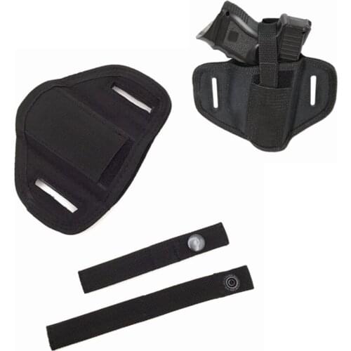 Tactical Concealed Gun Belt Holster Airsoft 6 Position Right/Left for Shooting Handguns Pistol Waist Pouch Magazine Bag