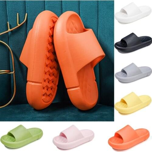 Similarfree Indoor Bathroom Slippers Thick Non-Slip Couple Shoes Breathable Quick Dry Four Season Lightweight EVA Unisex Slipper