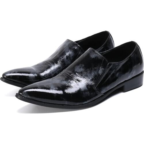 High Quality Men Oxfords Leather Dress Shoes Fashion Business Formal Shoes For Men Classic Pointed Loafers Shoes Sapato Social