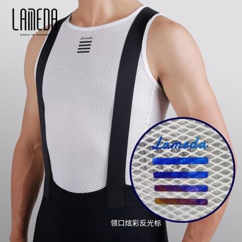 LAMEDA Men Cycling Base Layer Summer Jersey Cycling Vest Reflective MTB Road Bike Bicycle Vest Mesh Underwear Cycling Clothing