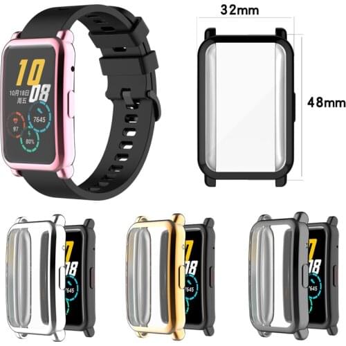 TPU Protective Cover For Honor Watch ES Case Plating Full Coverage Screen Protector Ultra-Thin Shell Accessories For Honor ES