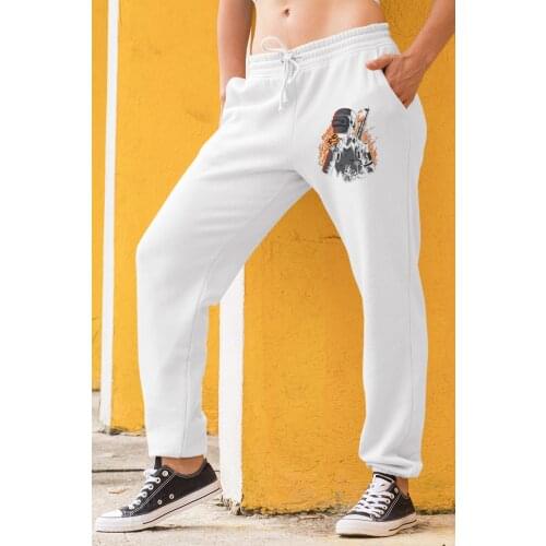 Angemiel Wear Vicinity Pubg White Women Sweatpants