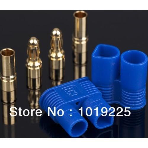 100 pairs EC3 banana plug Female Male Bullet Connector with housing For RC ESC LIPO Battery Motor