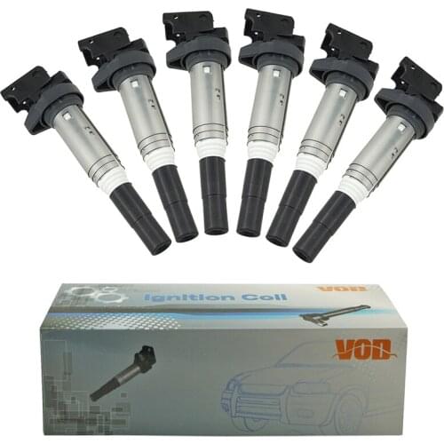 6pcs Auto Ignition Coil for 11-17 BMW F32 F33 E46 E82 535i 325i 640i M2 M3 M4 X1 X3 X5 X6 Z4 3.0L 12137594596 12138616153