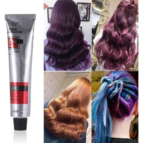 92g Colorful Semi Permanent Hair Dye Tint Natural Harmless No Residue Hair Coloring Cream Glitter Hair Care Styling Tools