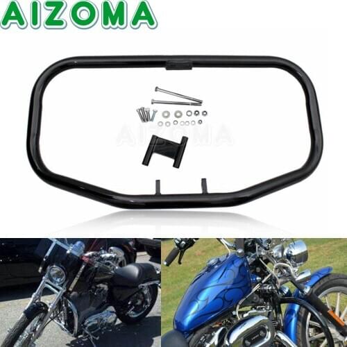 Engine Guard Crash Bar Bumper Front Fairing Frame Protector For Harley Sportster XL1200 XL 883 48 72 Iron SuperLow 1984-2003