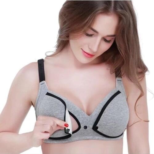 Pregnant maternity dress Pregnant Mom Breastfeeding Bra Rimless Gather Style Maternity Women Nursing Bras 95AE