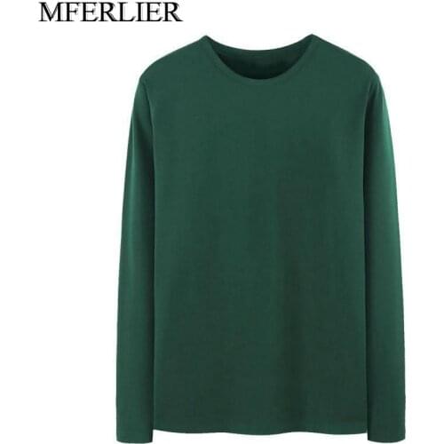 Spring Autumn t shirt men 5XL 6XL 7XL 8XL large size Bust 160cm long sleeve Weight 165kg Plus size tshirt men 5 colors