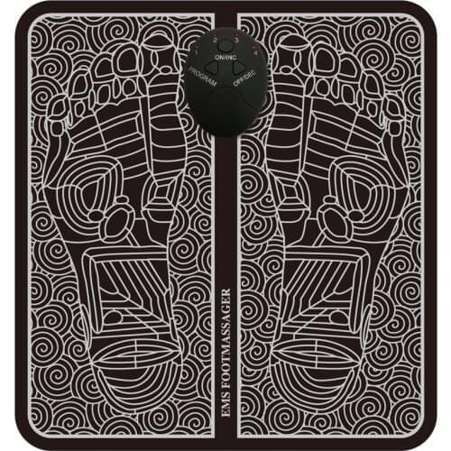 Electric Intelligent EMS Pulse Foot Massage Pad Acupuncture USB Charging Improve Blood Circulation Relieve Ache Pain